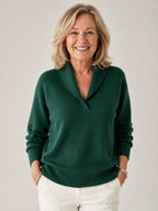 Soft V-Neck Jumper for Women
